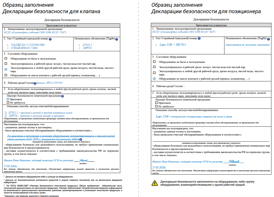 Подготовка сопроводительных документов